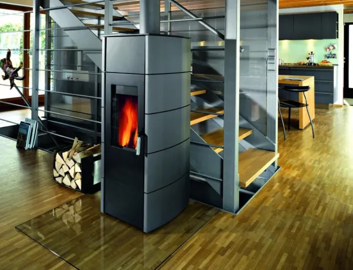 Kaminofen im Wohnbereich.